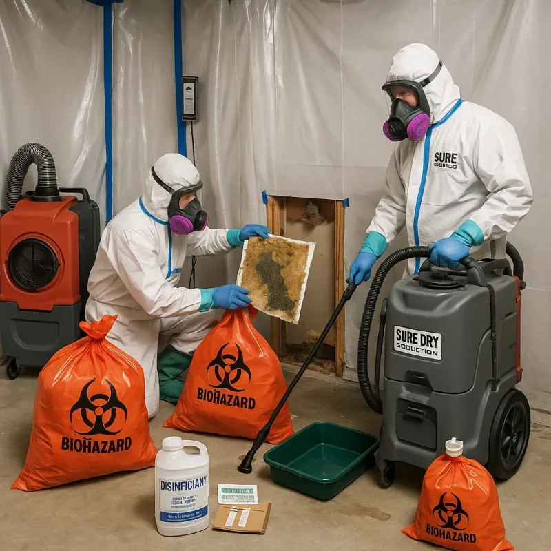 Contaminated Water Handling Protocols process in Mooreland, OK